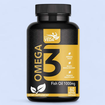 FITNESS VEDA Omega 3 Fish Oil , Omega3 Fatty Acid Capsules